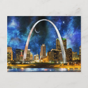 Spacey St. Louis Skyline Postcard