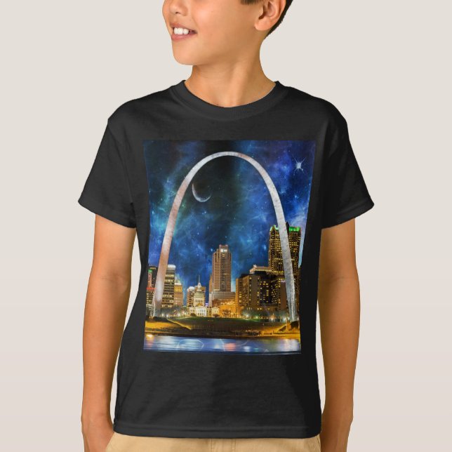 Spacey St. Louis Skyline T-Shirt (Front)