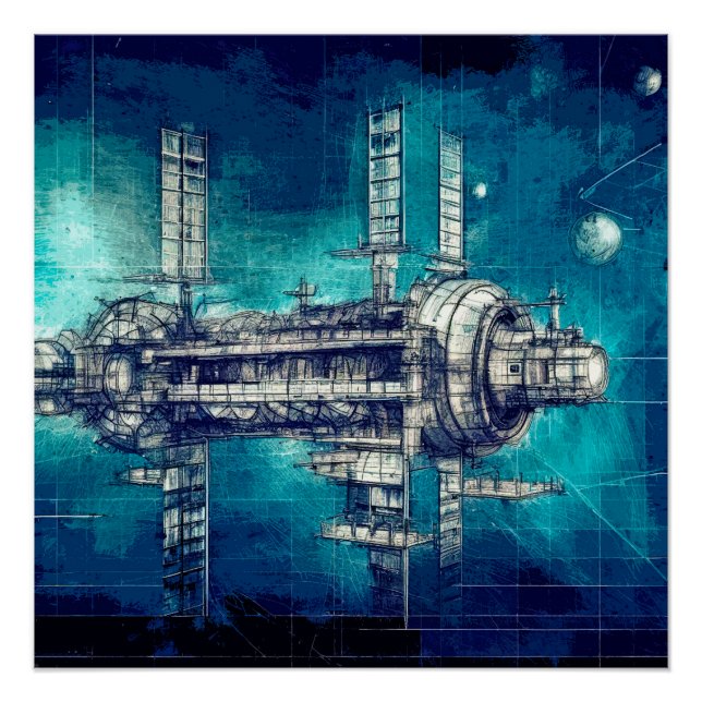 Spacial station poster (Front)