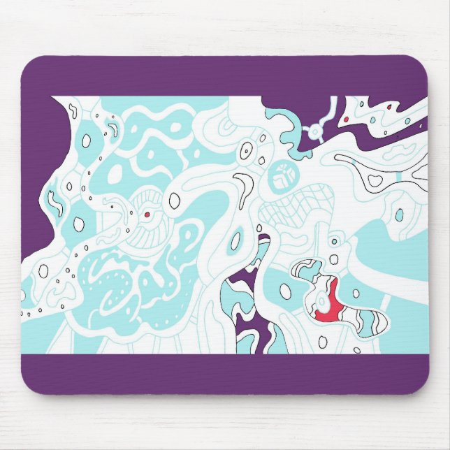 Spacy Pad Abstract Mousepad (Front)