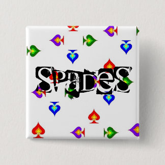 Spade 15 Cm Square Badge