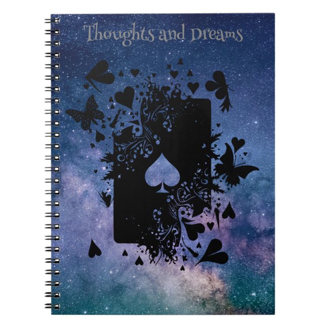 Spade Butterfly Thoughts and Dreams Journal (Front)