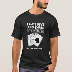 Spade Card Game Poker Royal Flush T-Shirt
