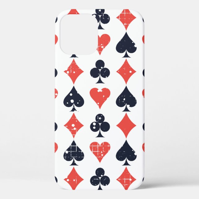 Spade, diamond, heart,club pattern Case-Mate iPhone case (Back)