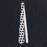 Spade Symbol Tie<br><div class="desc">Simple black and white spade symbol for poker fans.</div>