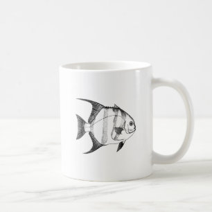 Spadefish Line Art Coffee Mug