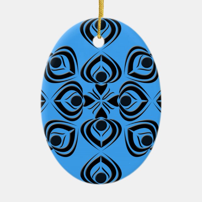 Spades Ceramic Tree Decoration (Front)