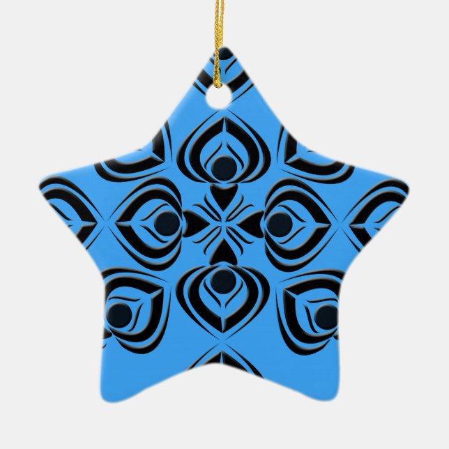 Spades Ceramic Tree Decoration (Front)