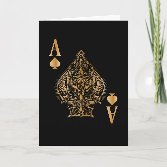 Spades Poker Ace Casino Card (Front)