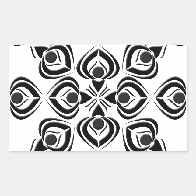 Spades Rectangular Sticker (Front)
