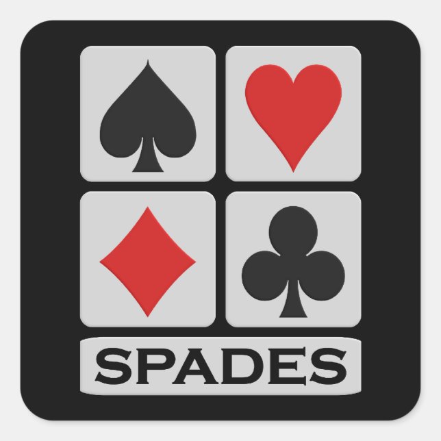 Spades stickers (Front)