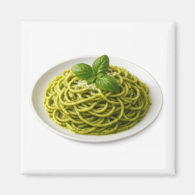 Spaghetti al Pesto Magnet (Front)
