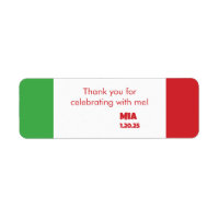 Spaghetti and Meatballs 1st Birthday Favour Labels
