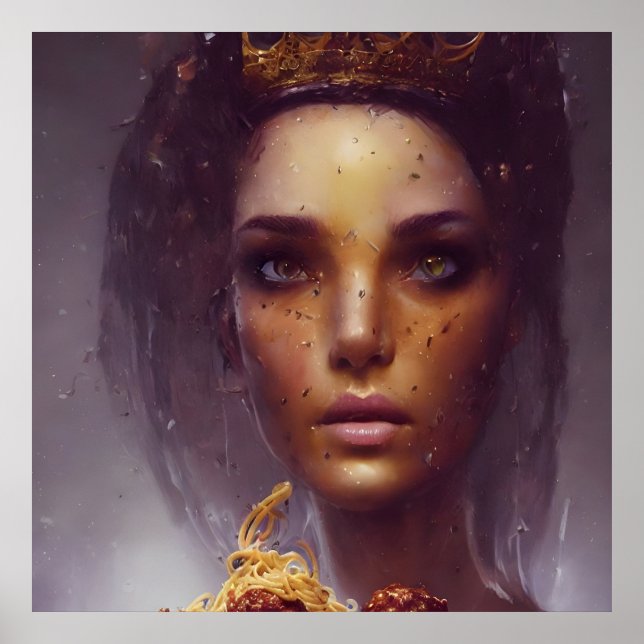 Spaghetti and Meatballs Goddess Poster (Front)