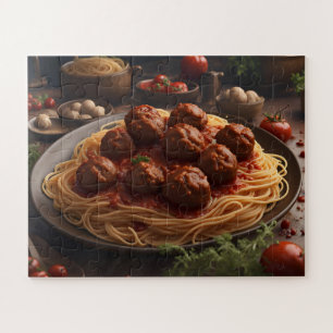 Spaghetti and Meatballs Jigsaw Puzzle