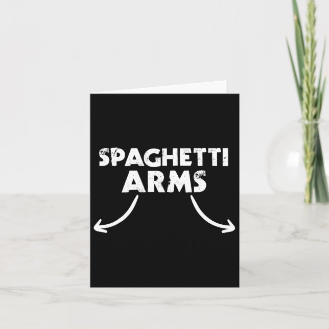 Spaghetti Arms Lifting Gym  Card (Front)