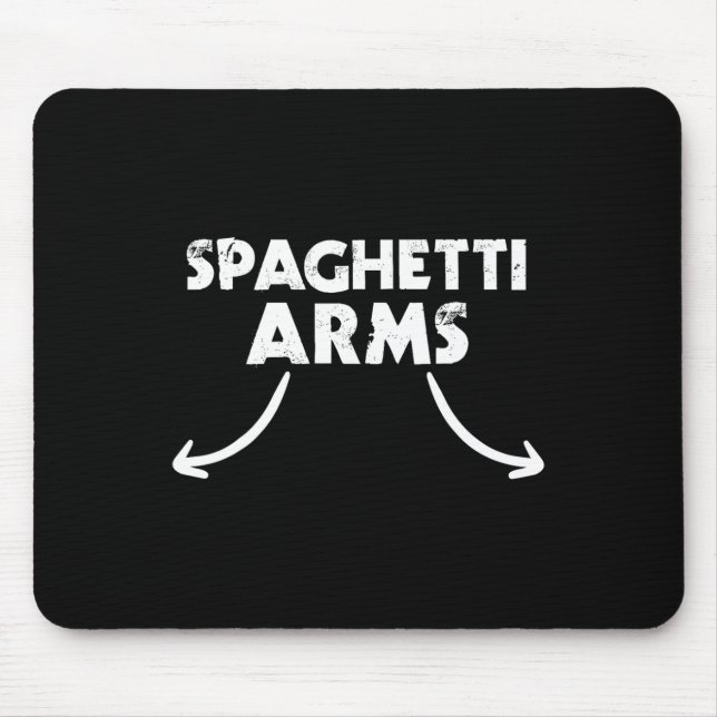 Spaghetti Arms Lifting Gym  Mouse Mat (Front)