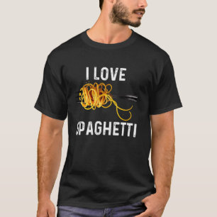 Spaghetti Art For Men Women Pasta Lover Meatballs T-Shirt