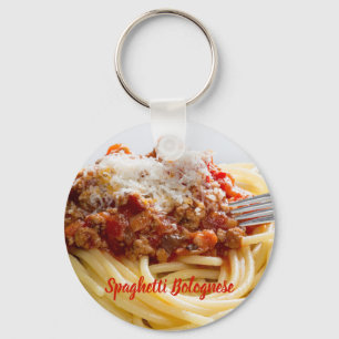 Spaghetti Bolognese Sauce Pasta with Parmesan Key Ring