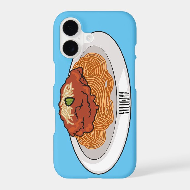  Spaghetti cartoon illustration (Back)