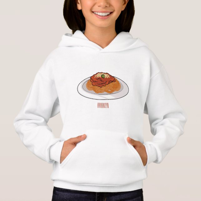  Spaghetti cartoon illustration (Front)