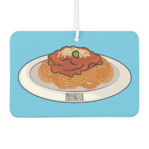 Spaghetti cartoon illustration Car Air Freshener