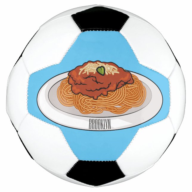  Spaghetti cartoon illustration Football (Front)