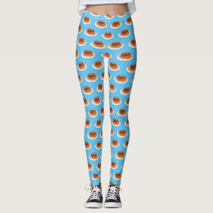  Spaghetti cartoon illustration Leggings