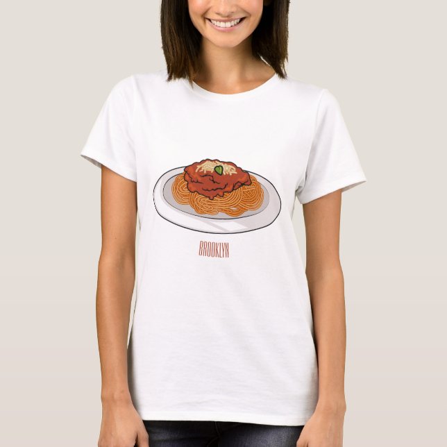  Spaghetti cartoon illustration T-Shirt (Front)