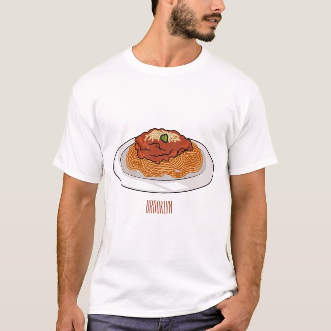  Spaghetti cartoon illustration T-Shirt (Front)