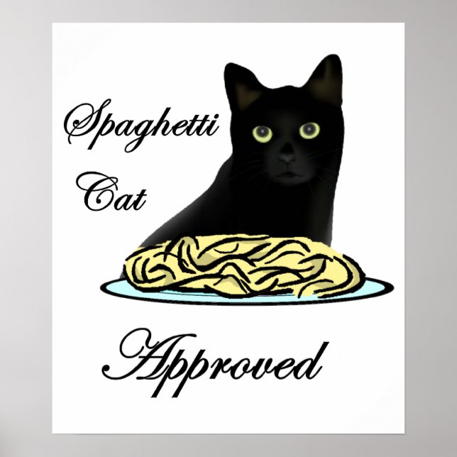Spaghetti Cat Approved Poster (Front)