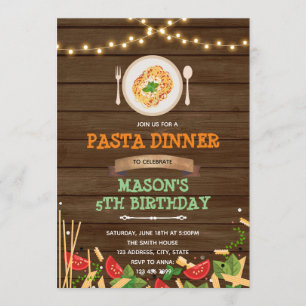 Spaghetti Dinner party Invitation