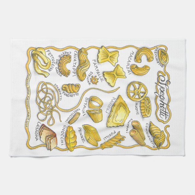 Spaghetti Kitchen Towel (Horizontal)