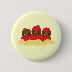 Spaghetti & Meatballs 6 Cm Round Badge