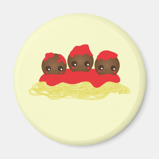Spaghetti & Meatballs Magnet (Front)