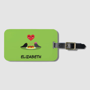 Spaghetti Meatballs Romantic Date   Add Your Name Luggage Tag