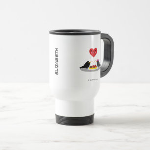 Spaghetti Meatballs Romantic Date Add Your Name Travel Mug