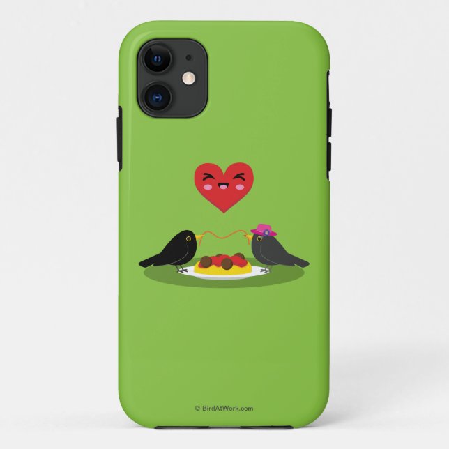 Spaghetti Meatballs Romantic Date Case-Mate iPhone Case (Back)