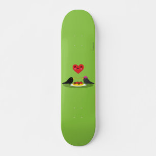 Spaghetti Meatballs Romantic Date Skateboard