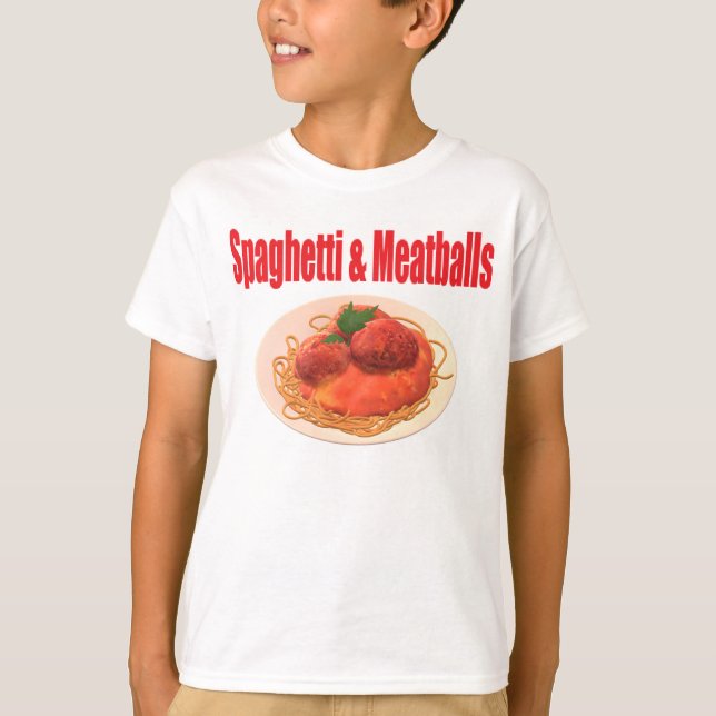 Spaghetti & Meatballs T-Shirt (Front)