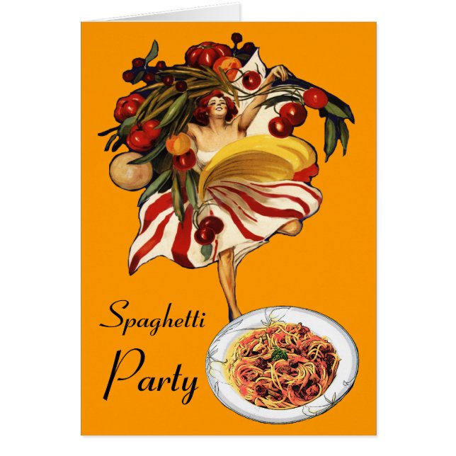 SPAGHETTI PARTY DANCE,ITALIAN KITCHEN AND TOMATOES (Front)