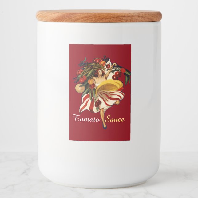 SPAGHETTI PARTY DANCE,ITALIAN KITCHEN TOMATO SAUCE FOOD LABEL (Front)