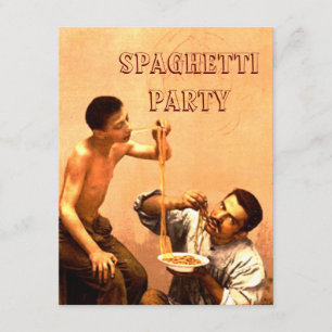 Spaghetti party  invitation