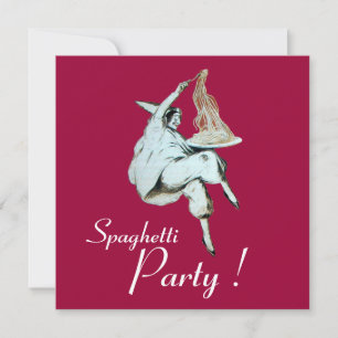 SPAGHETTI PARTY, ITALIAN KITCHEN dinner, brunch Invitation