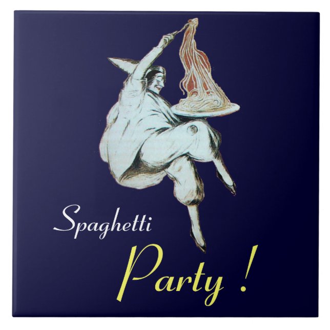 SPAGHETTI PARTY, ITALIAN KITCHEN ,purple Tile (Front)