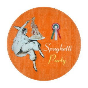 SPAGHETTI PARTY ITALIAN KITCHEN, RESTAURANT,Orange Cutting Board