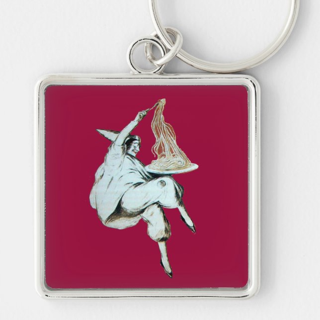 SPAGHETTI PARTY ITALIAN KITCHEN, RESTAURANT red Key Ring (Front)