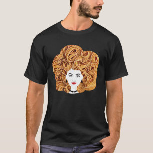 Spaghetti Pasta Natural Hair T-Shirt