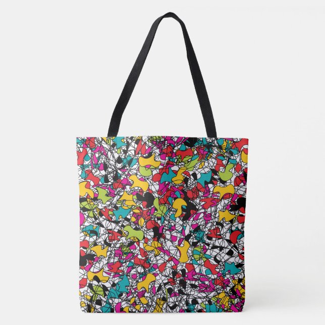 Spaghetti Tangle Tote Bag (Front)