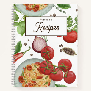 Spaghetti Theme Customisable Recipe Book